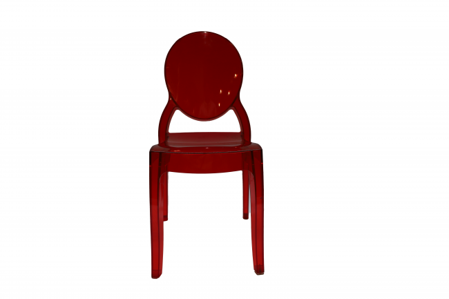 Red Ghost Chair w/o Arms 