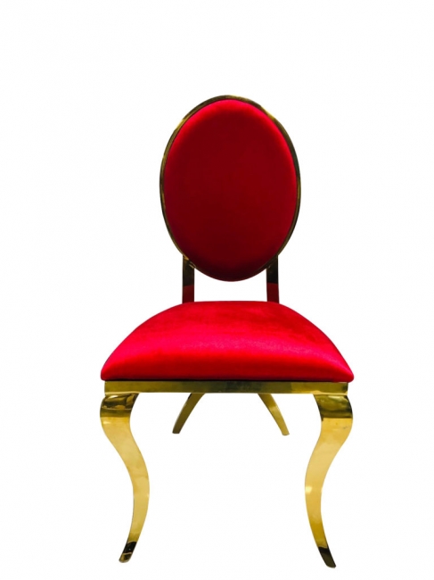 Red and Gold Tiffany Chair