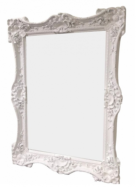 White Ornate Mirror